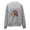 English Bulldog-Paw And Pond-Premium Sweater