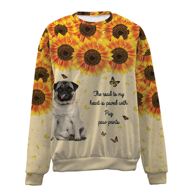 Pug-Flower-Premium Sweater