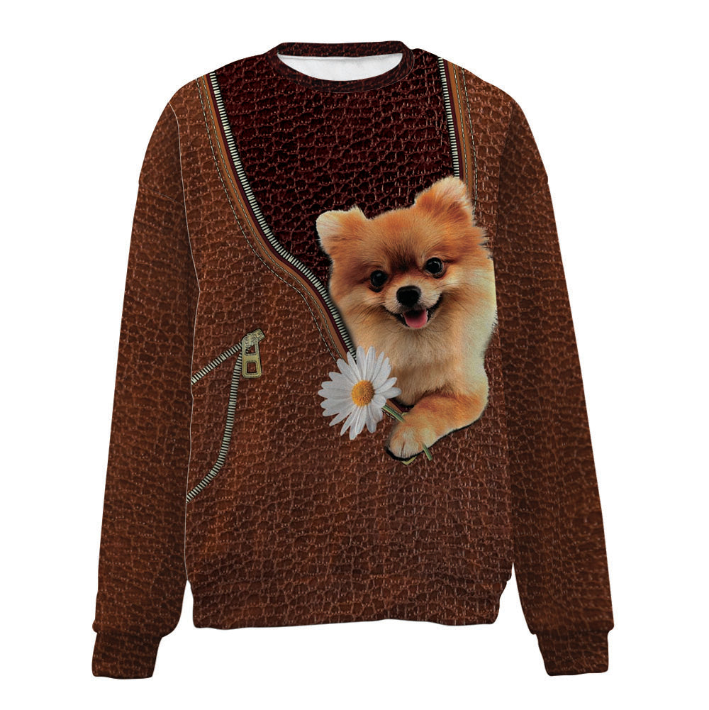 POMERANIAN-Zip-Premium Sweater