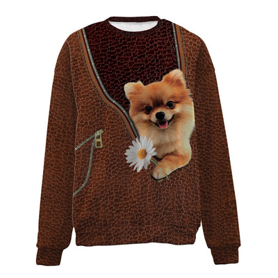 POMERANIAN-Zip-Premium Sweater