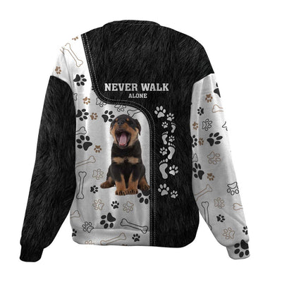 Rottweiler-Never Walk Alone-Premium Sweater