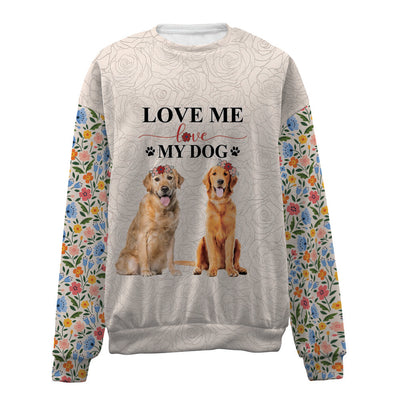 Golden Retriever-Love My Dog-Premium Sweater