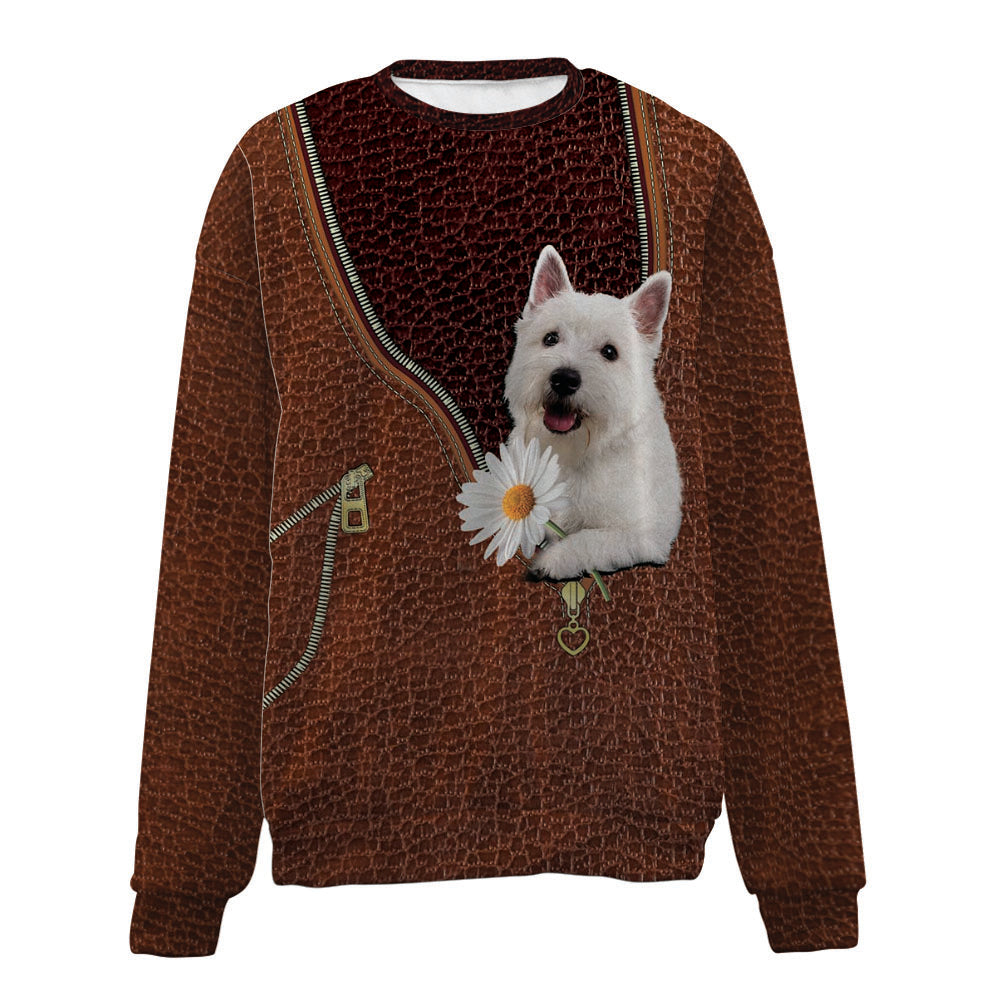 WEST HIGHLAND WHITE TERRIER-Zip-Premium Sweater