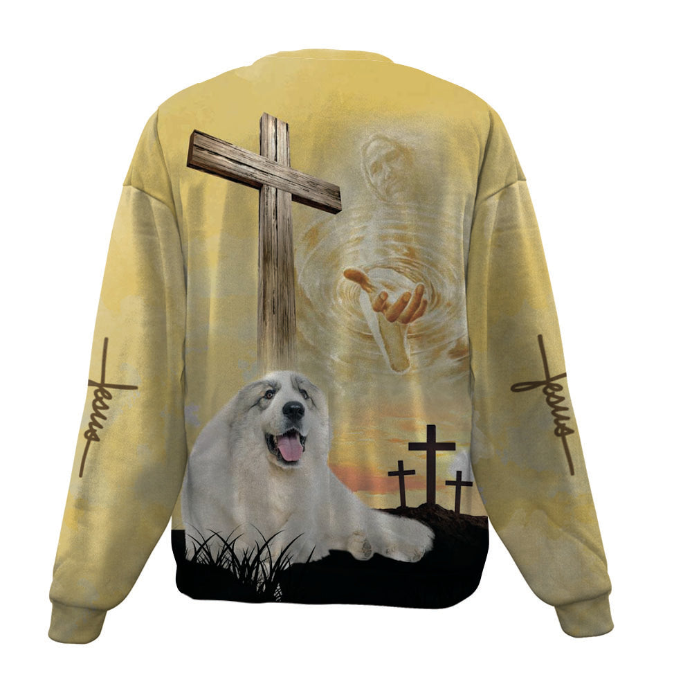 Great Pyreness-Jesus-Premium Sweater