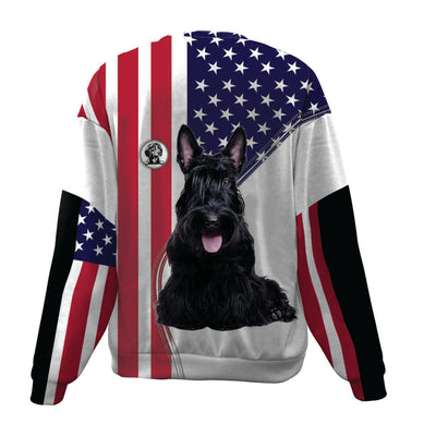 Scottish Terrier-USA Flag-Premium Sweater