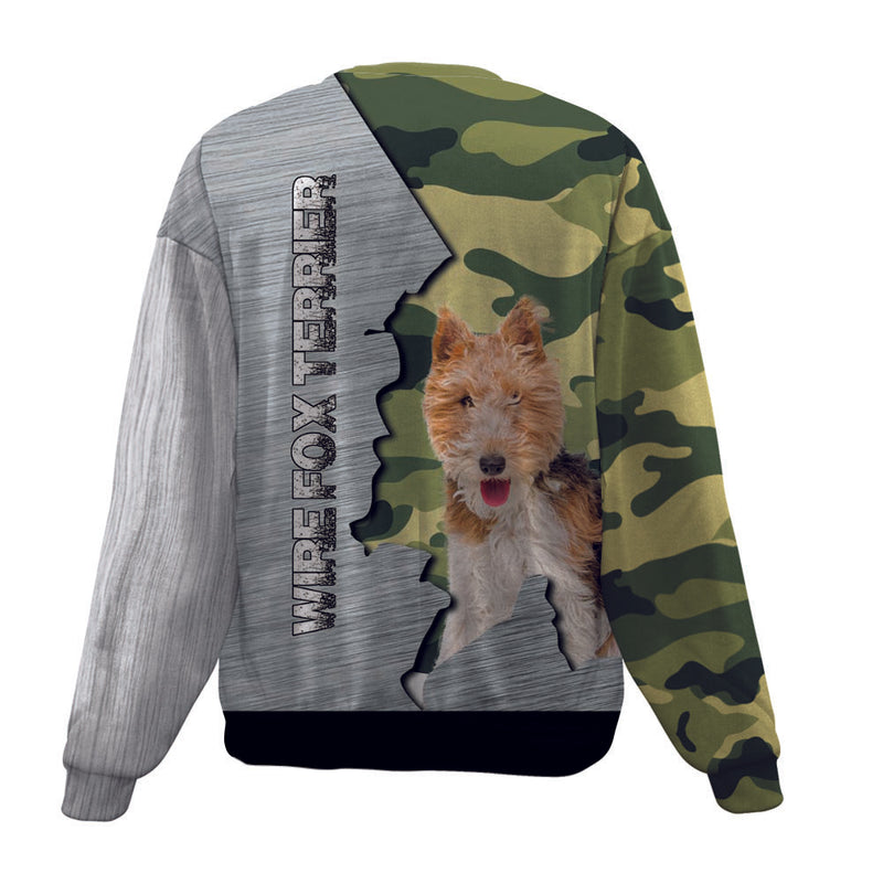 Wire Fox Terrier-Camo-Premium Sweater