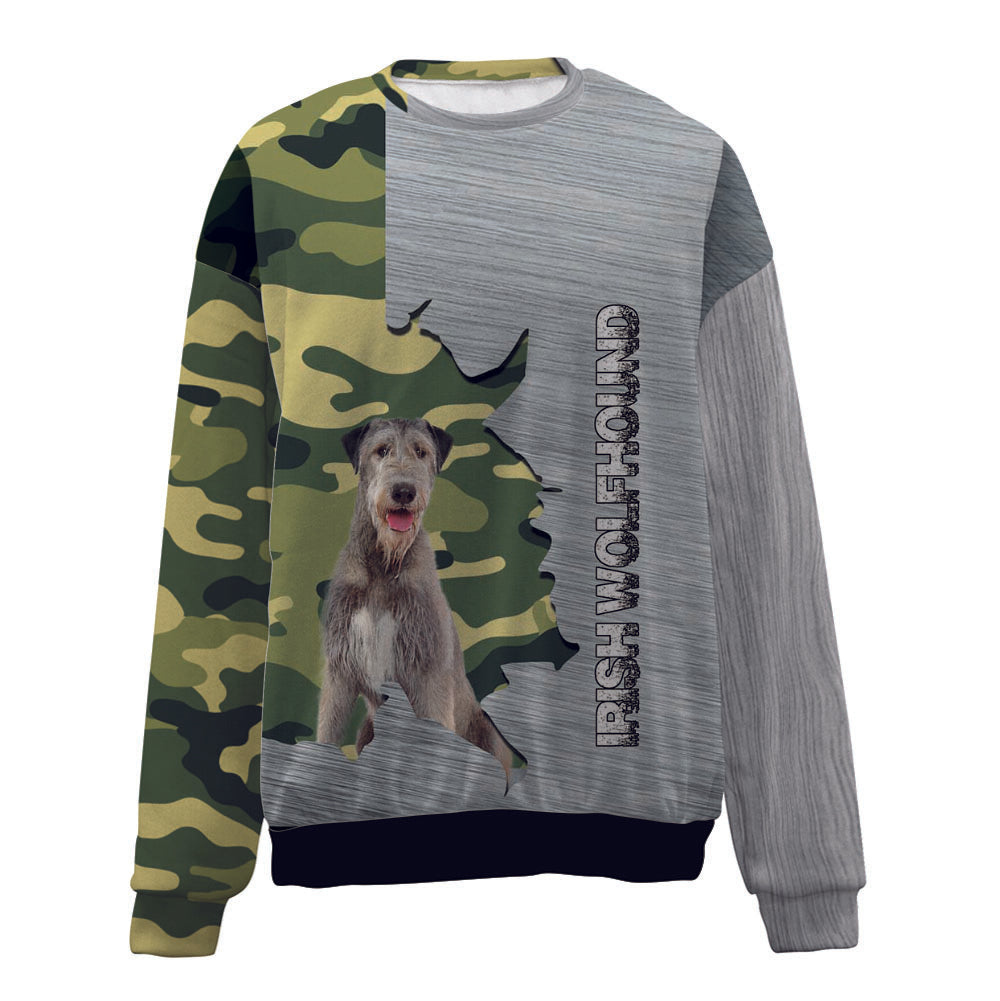 Irish Wolfhound-Camo-Premium Sweater