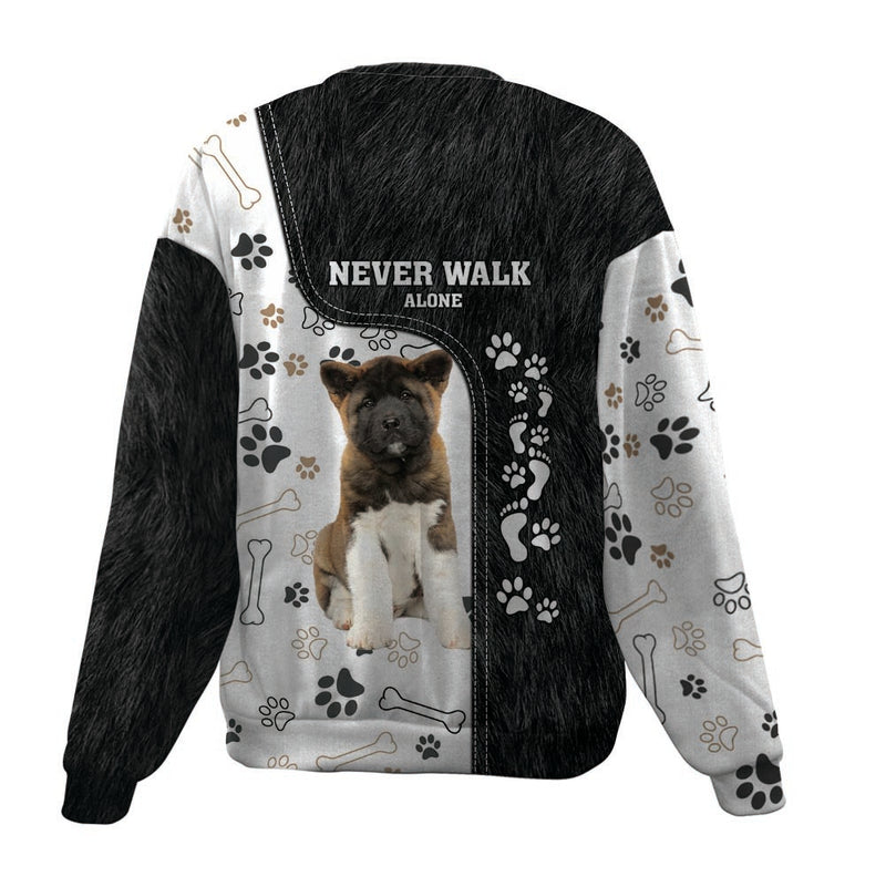 Akita-Never Walk Alone-Premium Sweater