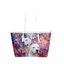 Dogo Argentino Leather Tote Bag