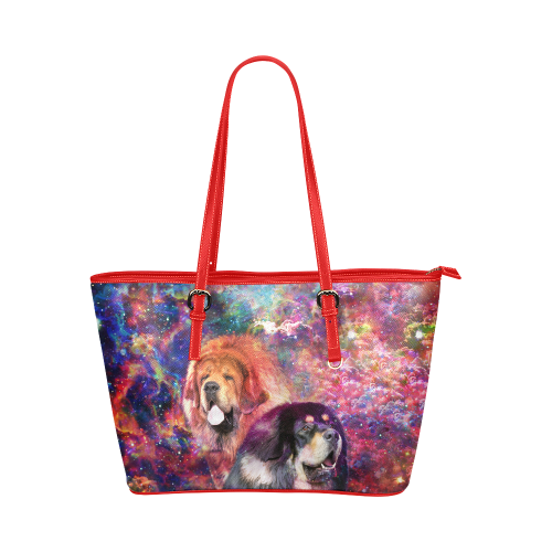 Tibetan Mastiff Leather Tote Bag