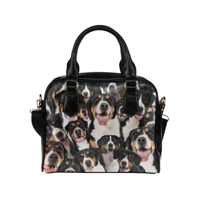 Greater Swiss Mountain Face Shoulder Handbag