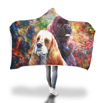 American Cocker Spaniel Hooded Blanket