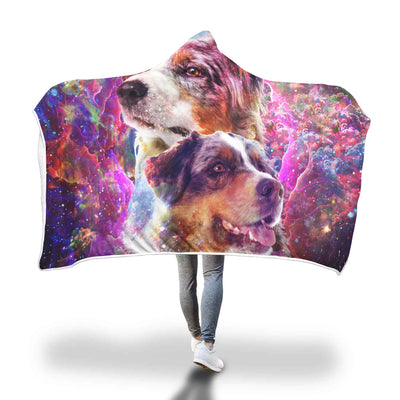 Australian Shepherd Hooded Blanket