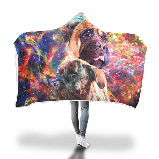 Bullmastiff Hooded Blanket