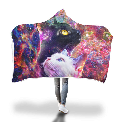 Cats Hooded Blanket