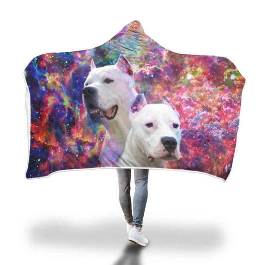 Dogo Argentino Hooded Blanket