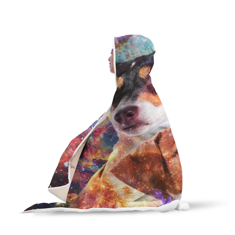 Jack Russell Terrier Hooded Blanket