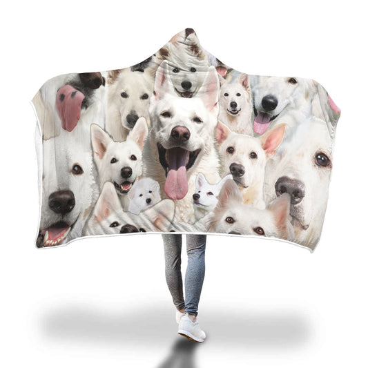 Berger Blanc Suisse Hooded Blanket