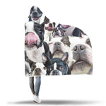 Boston Terrier Hooded Blanket