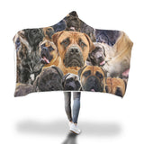 Bullmastiff Hooded Blanket