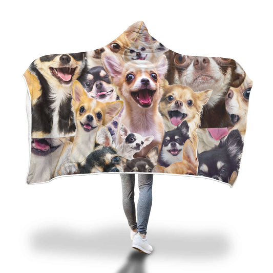 Chihuahua Hooded Blanket