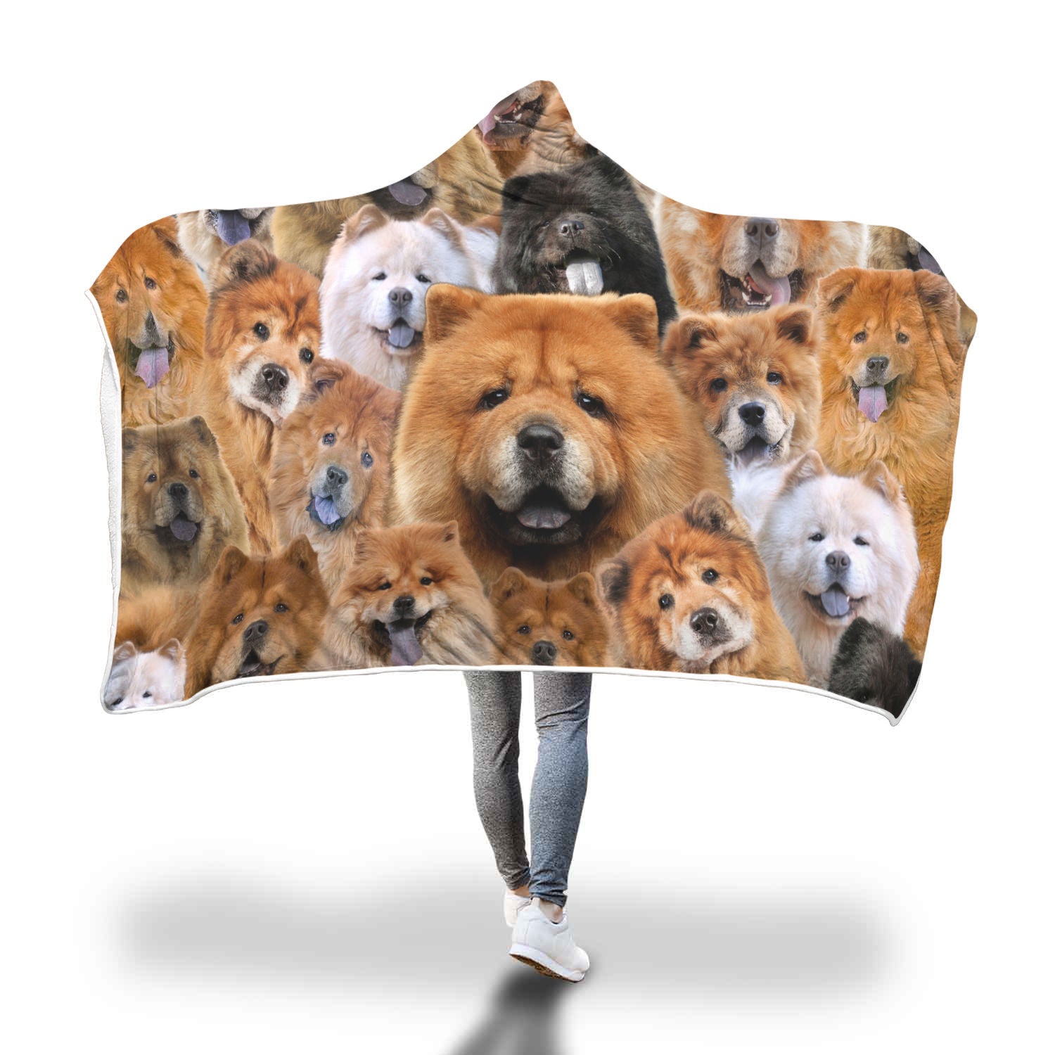 Chow Chow Hooded Blanket