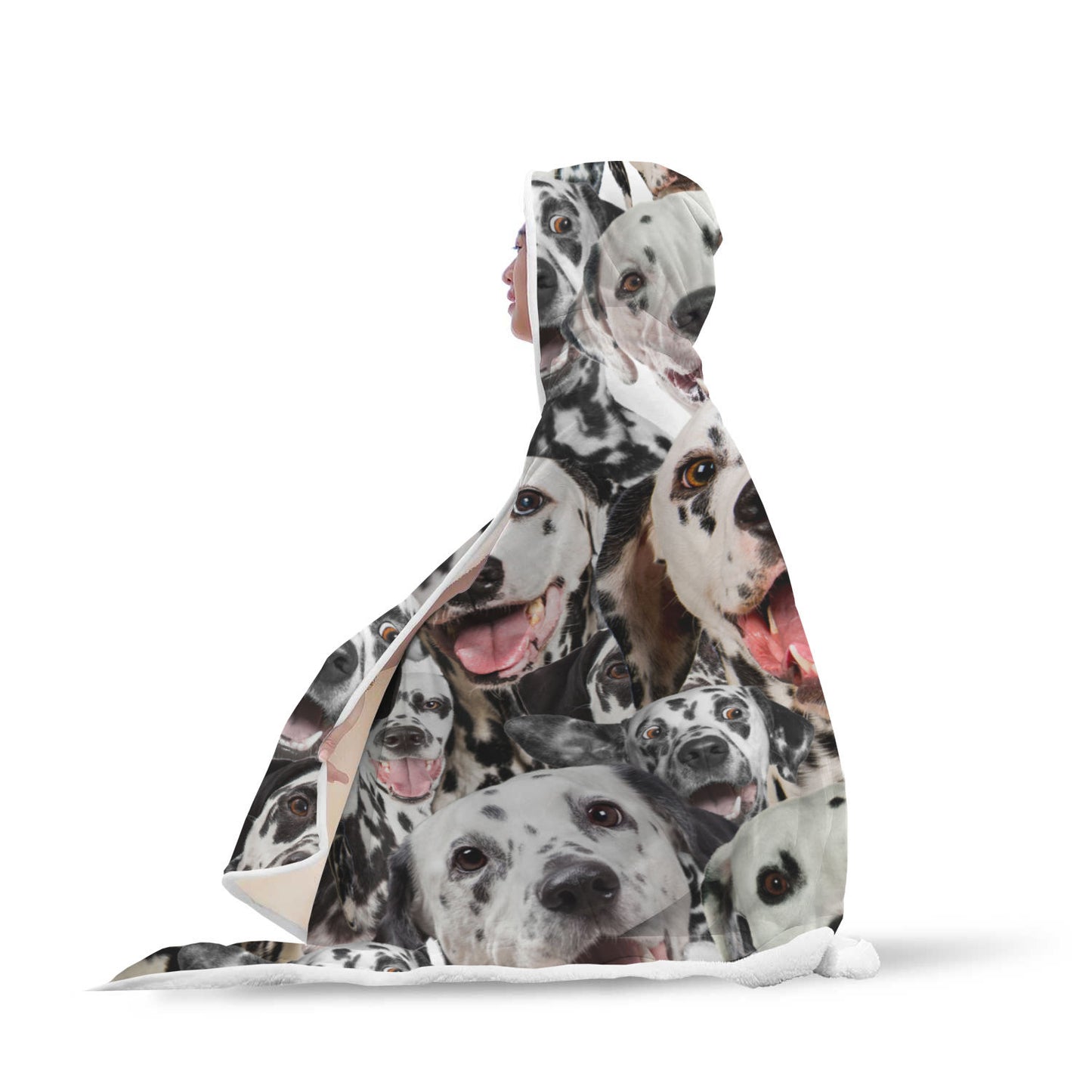 Dalmatian Hooded Blanket