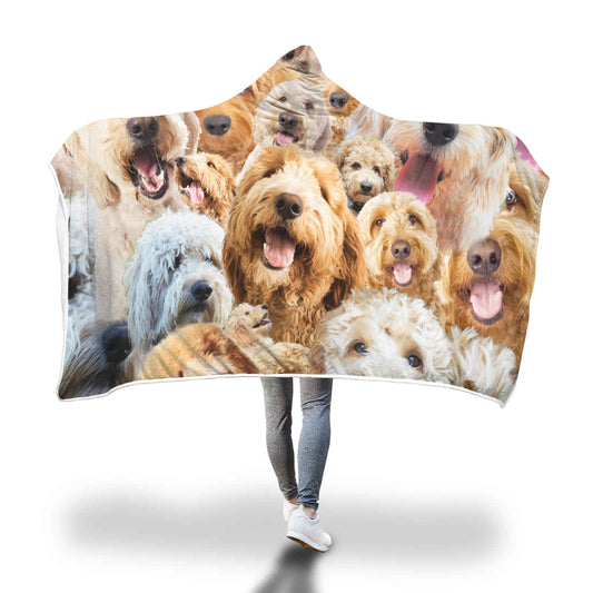 Goldendoodle Hooded Blanket