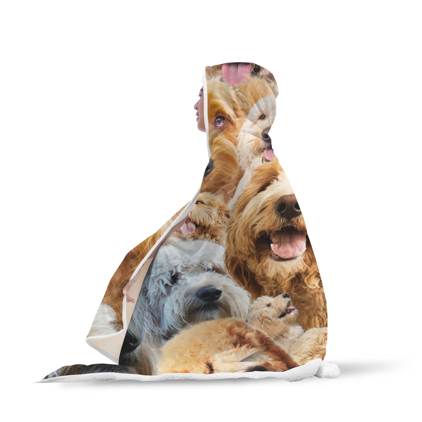 Goldendoodle Hooded Blanket