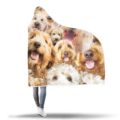 Goldendoodle Hooded Blanket