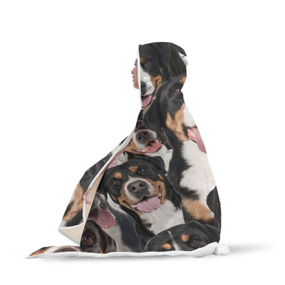 Greater Swiss Mountain Dog Hooded Blanket