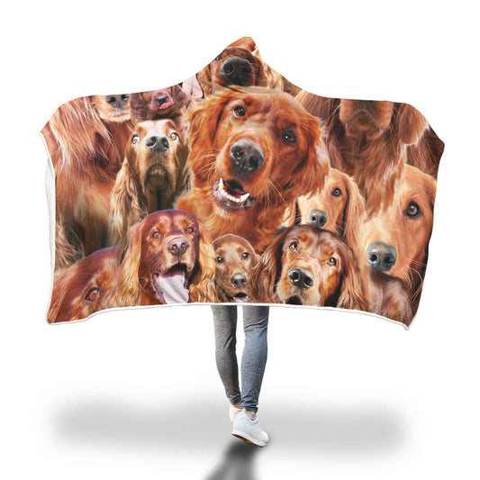 Irish Setter Hooded Blanket