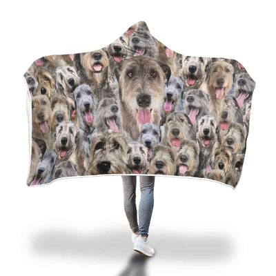 Irish Wolfhound Hooded Blanket