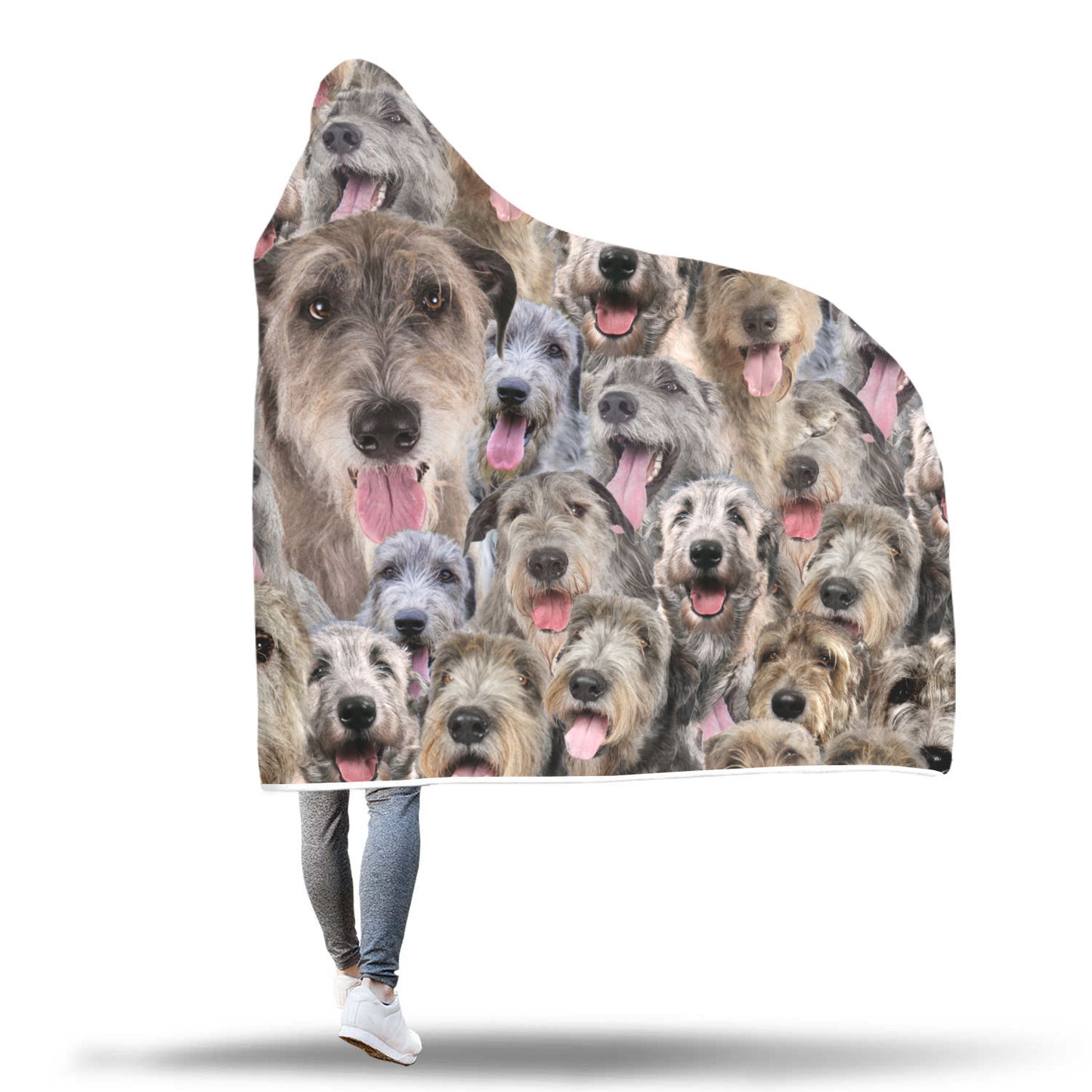 Irish Wolfhound Hooded Blanket