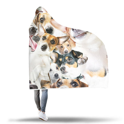 Jack Russell Terrier Hooded Blanket