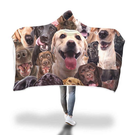 Labrador Retriever Hooded Blanket