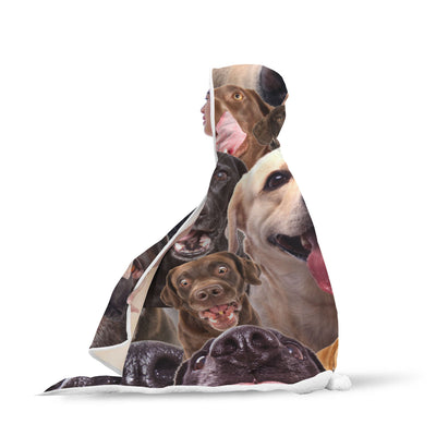 Labrador Retriever Hooded Blanket