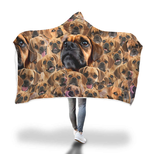 Puggle Hooded Blanket