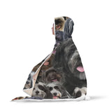 Tibetan Terrier Hooded Blanket