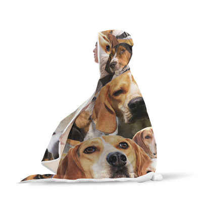 Treeing Walker Coonhound Hooded Blanket
