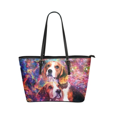Beagle Leather Tote Bag