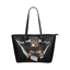 Rottweiler Leather Tote Bag