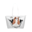 Cavalier King Charles Spaniel Leather Tote Bag
