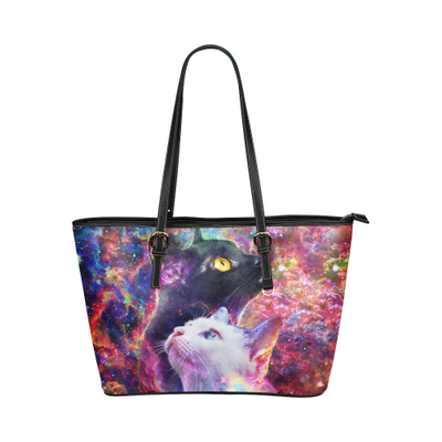 Cat Leather Tote Bag