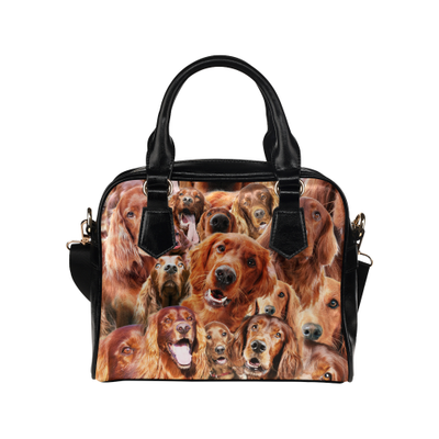 Irish Setter Face Shoulder Handbag
