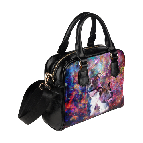 Staffordshire Bull Terrier Yin Yang Shoulder Handbag