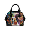 American Cocker Spaniel Yin Yang Shoulder Handbag