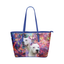 Dogo Argentino Leather Tote Bag