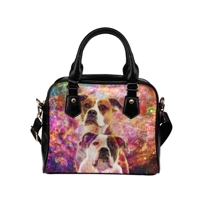 American Bulldog Yin Yang Shoulder Handbag