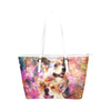 Pembroke Welsh Corgi Leather Tote Bag